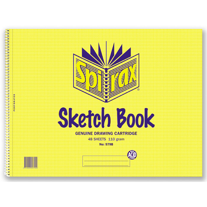 Spirax 579B 272mm x 360mm Sketch Book 96 Pages x Pack of 10 AO56066
