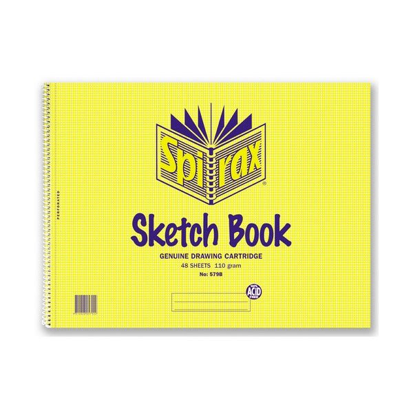 Spirax 579B 272mm x 360mm Sketch Book 96 Pages x Pack of 10 AO56066