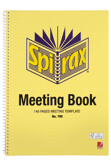 Spirax 705 Meeting Book A4 140 Page AO565705