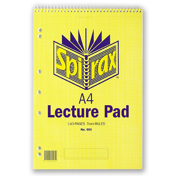 Spirax 905 A4 Lecture Book 140 Pages x Pack of 10 AO40900