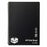 Spirax A4 Black Polypropylene Cover Grid Book, Side Opening, 200 Pages (P595G) AO5659500