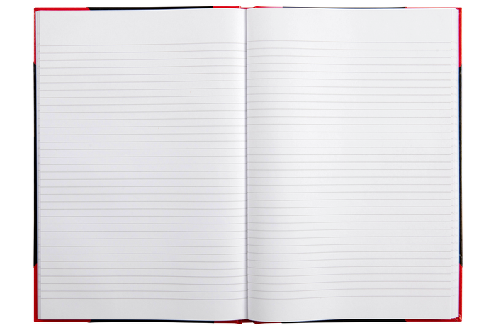 Spirax A4 Hard Cover Red & Black Notebook AO56524