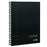 Spirax A4 Platinum Premium Black Polypropylene Cover Notebook, 200 Page (400) AO56400