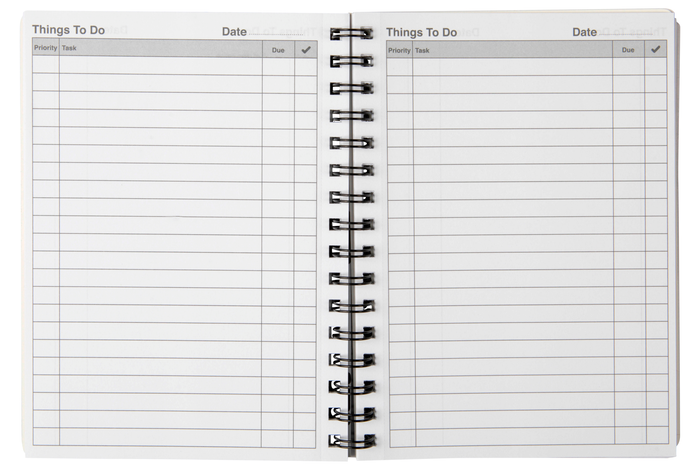 Spirax A5 Things To Do Notebook, 96 Pages (701) AO56701