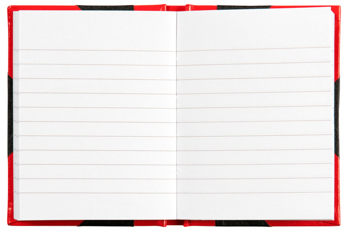 Spirax A7 Hard Cover Red & Black Notebook AO56521