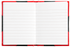 Spirax A7 Hard Cover Red & Black Notebook AO56521