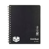 Spirax Black Polypropylene Cover Grid Book, 222mm x 178mm, 240 Pages (P592G) AO5659000
