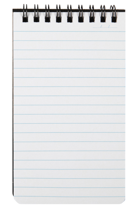 Spirax Black Polypropylene Cover Notebook, Top Opening, 147mm x 87mm, 96 Pages (P541) AO5524100