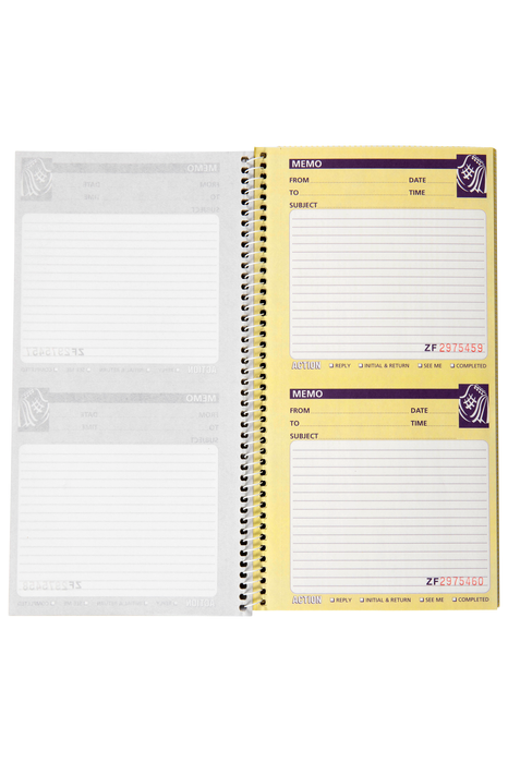 Spirax Memo Book, 80 Duplicate Sets (551) AO55228