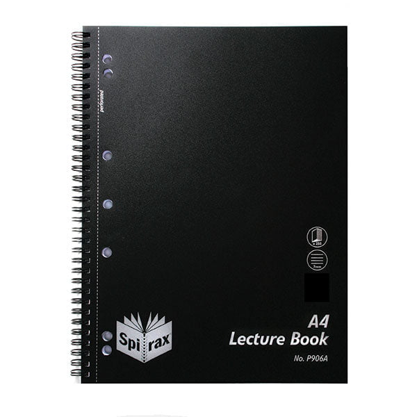 Spirax P906A A4 Polypropylene Cover Lecture Book 250 Pages x Pack of 5 AO5690700