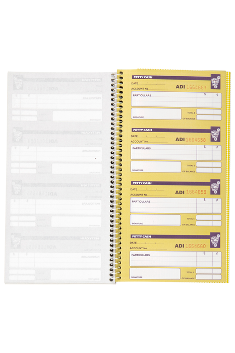 Spirax Petty Cash Book, 160 Duplicate Sets (552) AO55229