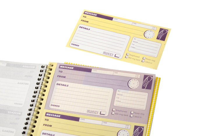 Spirax Telephone Message Book, 160 Duplicate Sets (550) AO55227