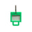 SR Key Tag Square CBK20/33/40/63/75 Green CXKTSG