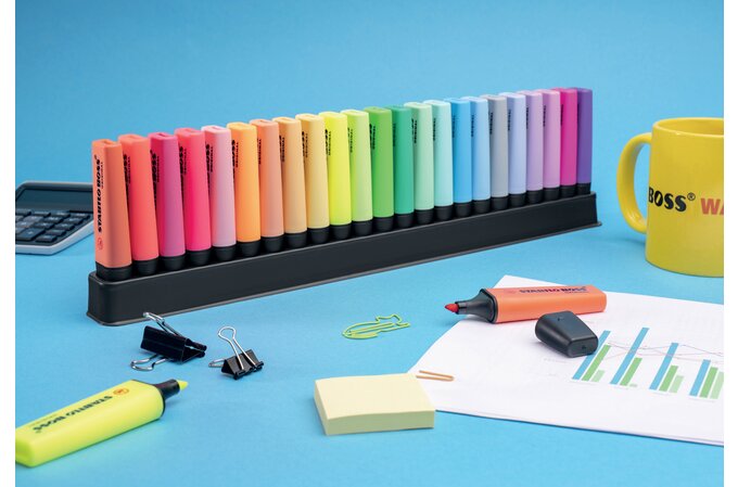 Stabilo Boss Arty Deskset Highlighter, 23 Pieces AO50969