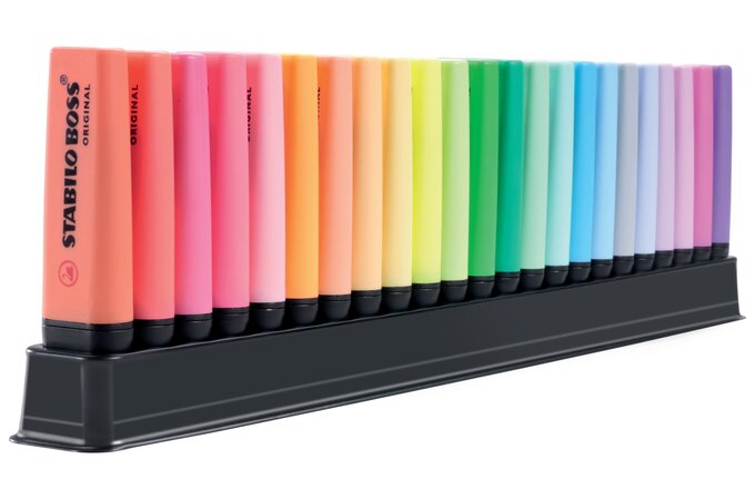 Stabilo Boss Arty Deskset Highlighter, 23 Pieces AO50969