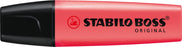 Stabilo Boss Highlighter Red, Box of 10 AO0071324