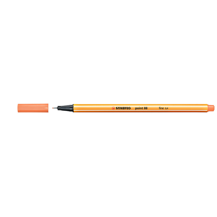 Stabilo Point 88 Fineliner Apricot, Pack of 10 AO0350560