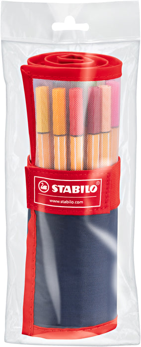Stabilo Point 88 Fineliner Assorted Colours Pack of 25 (8825-021) AO0359530