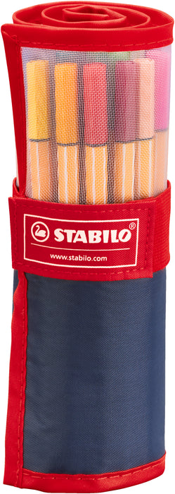 Stabilo Point 88 Fineliner Assorted Colours Pack of 25 (8825-021) AO0359530