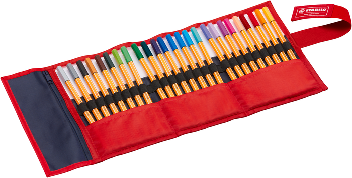 Stabilo Point 88 Fineliner Assorted Colours Pack of 25 (8825-021) AO0359530