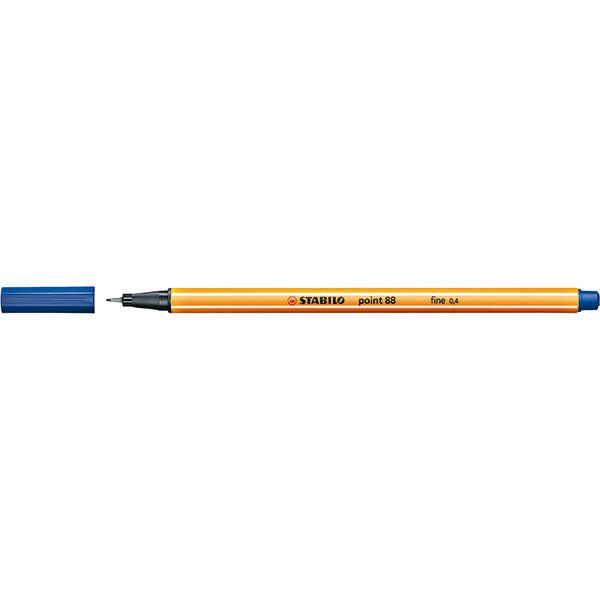 Stabilo Point 88 Fineliner Blue, Pack of 10 AO0269420