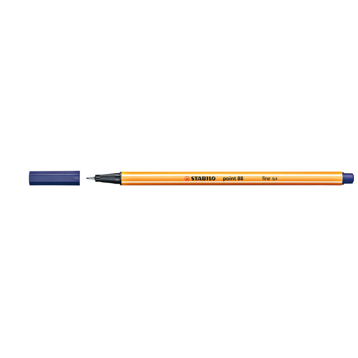 Stabilo Point 88 Fineliner Nightblue, Pack of 10 AO0350550