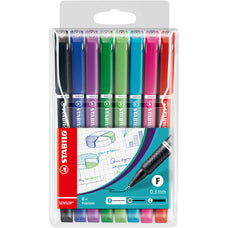 Stabilo Sensor Colortangle Fineliner, Assorted Colours, Pack of 8 (189/8) AO49975