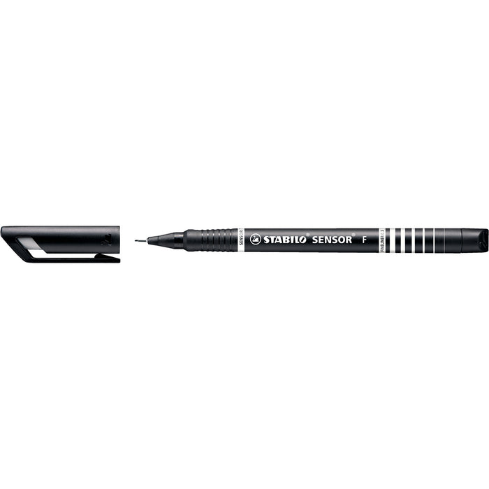 Stabilo Sensor Fineliner 189/36, Black, Pack of 10 AO0195986