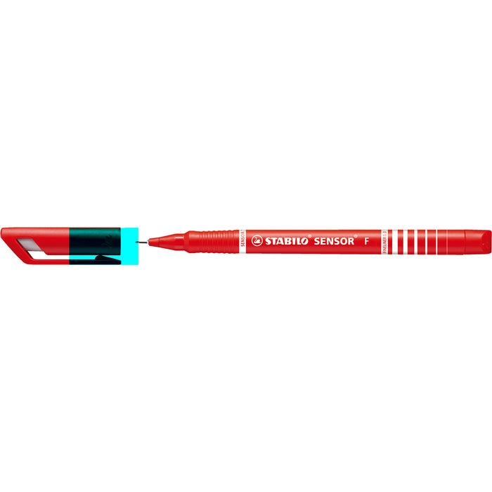 Stabilo Sensor Fineliner 189/36, Red, Pack of 10 AO0195960