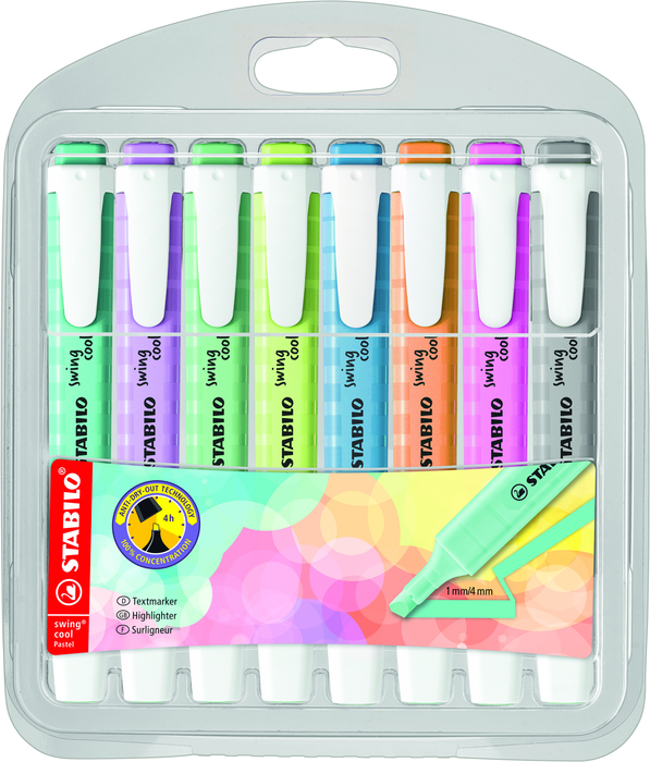 Stabilo Swing Cool Pastel Highlighter, Pack of 8 (275/8-08-2) AO50692