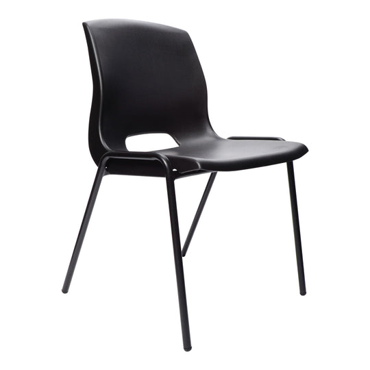 Stacking Buro Quad Cafe & Visitor Chair, Black BS510-3