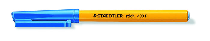 Staedtler 430 Ballpoint Pen Stick Fine Blue x 10's pack ST430-F-3
