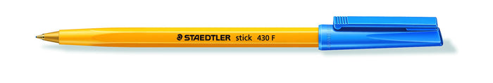 Staedtler 430 Ballpoint Pen Stick Fine Blue x 10's pack ST430-F-3
