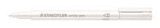 Staedtler 8323 Metallic Marker, White x 10's pack ST8323-0