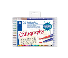 Staedtler Design Journey Double-ended Calligraphy Pens Assorted, Pack of 24 ST3005-TB24