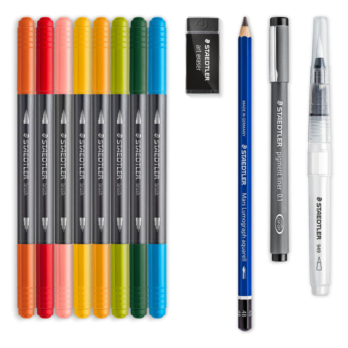 Staedtler Design Journey Mixed Floral Watercolour Set ST61-3001-1