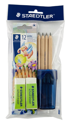 Staedtler Jumbo School Kit, Set of 19 pieces ST119NSET1