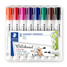 Staedtler Lumocolor 2.0mm Bullet Tip Whiteboard Marker, Assorted Wallet of 8 ST351-WP8