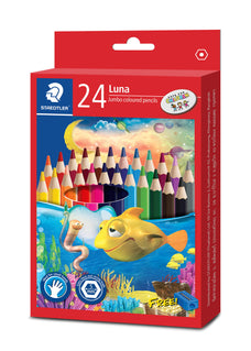 Staedtler Luna Jumbo Colour Pencil Assorted, Pack of 24 ST139-C24