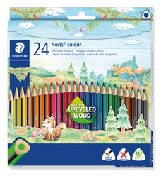 Staedtler Noris Triangular Coloured Pencil Assorted, Pack of 24 ST187-C24