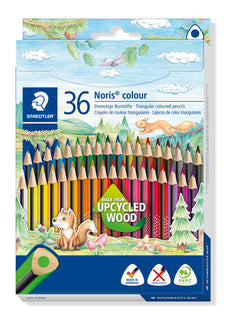 Staedtler Noris Triangular Coloured Pencil Assorted, Pack of 36 ST187-CD36