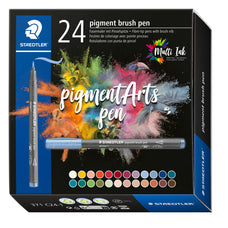 Staedtler Pigment Arts Brush Pen Modern Assorted, 24's pack ST371-C24-1