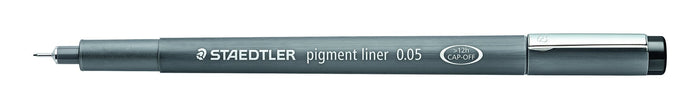 STAEDTLER Pigment Liner 0.05mm Tip Black x 10's pack ST308-005-9