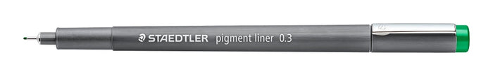 STAEDTLER Pigment Liner 0.3mm Tip Green x 10's pack ST308-03-5