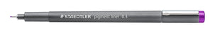 STAEDTLER Pigment Liner 0.3mm Tip Violet x 10's pack ST308-03-6