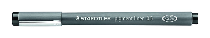 STAEDTLER Pigment Liner 0.5mm Tip Black x 10's pack ST308-05-9
