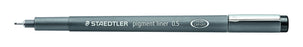 STAEDTLER Pigment Liner 0.5mm Tip Black x 10's pack ST308-05-9