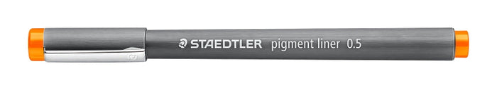 STAEDTLER Pigment Liner 0.5mm Tip Orange x 10's pack ST308-05-4