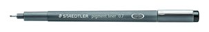 STAEDTLER Pigment Liner 0.7mm Tip Black x 10's pack ST308-07-9