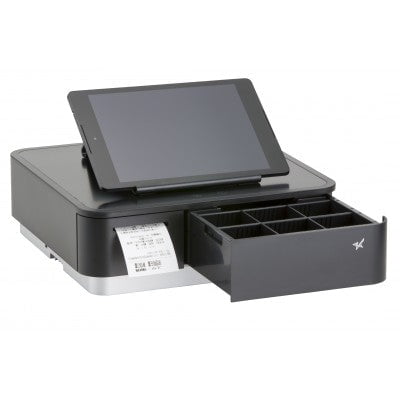 Star Micronics Star mPOP Mobile Point of Purchase Solution with BT Printer Black V2 DVRA3132